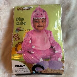 Dinosour baby girl Halloween costume. Size 6-12 month.Pink